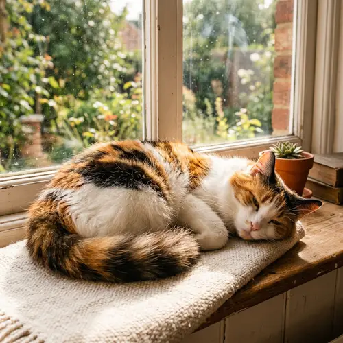 Beautiful Calico Cat | Unique Blend of White, Orange & Black