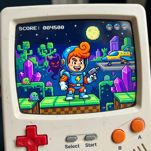 Retro Arcade Game Character Design