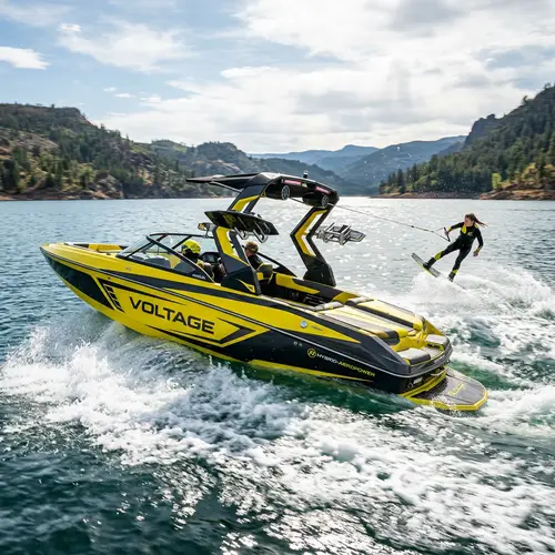 Futuristic Wakeboarding Speed Boat: Advanced Design Elements
