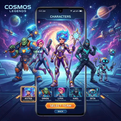 Cosmos Characters for Android Games