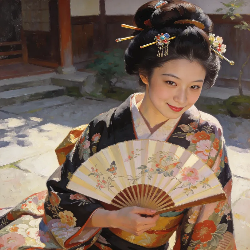 Stunning Japanese Geisha in 16K Detailed Art Stunning Japanese Geisha in 16K Detailed Art
