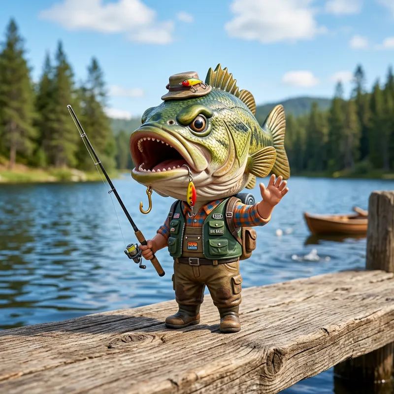 Adorable Tiny Fish Mascot Design