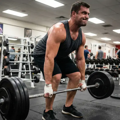 Muscular Man Weightlifting | Gym Workout | Fitness Training