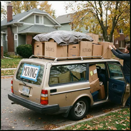 Car with Boxes - Easy Packing Solutions