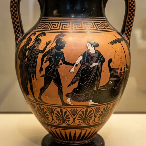 Ancient Greek Mythology Abduction in Greek Art Silhouettes