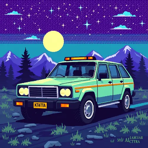 8-Bit KT4D Tatra Video Game Art