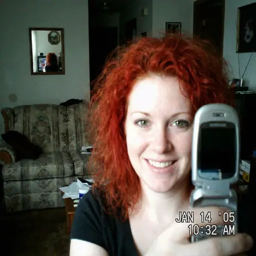 Authentic Selfie: Green-eyed Caucasian Woman with Red Hair