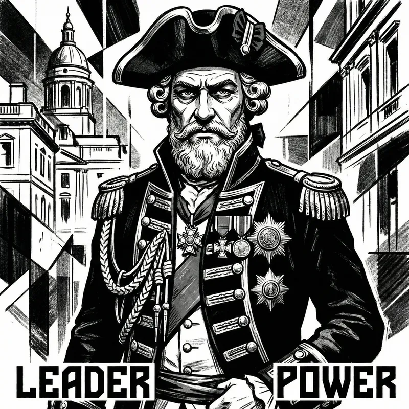 Modern Stylized Portrait of Peter the Great | Black and White Art Modern Stylized Portrait of Peter the Great | Black and White Art