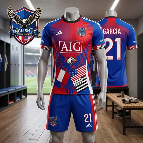 Football Shirt & Shorts with English Logo