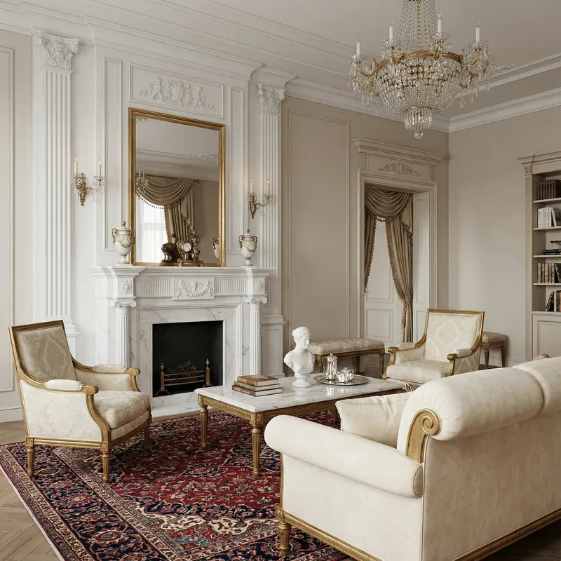 Neoclassical Style Living Room Design Ideas