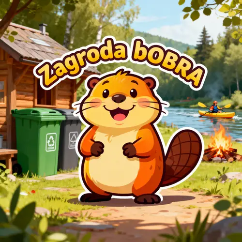 Friendly Beaver Mascot for Zagroda bOBRA Farm