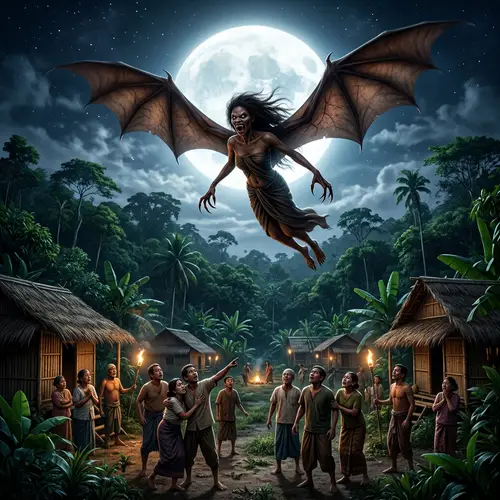 Philippine Folklore Aswang: Mythical Creature in Flight