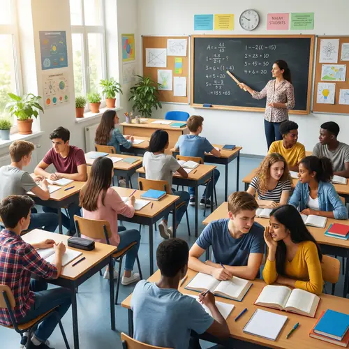 Diverse and Gender-Balanced Classroom Setting