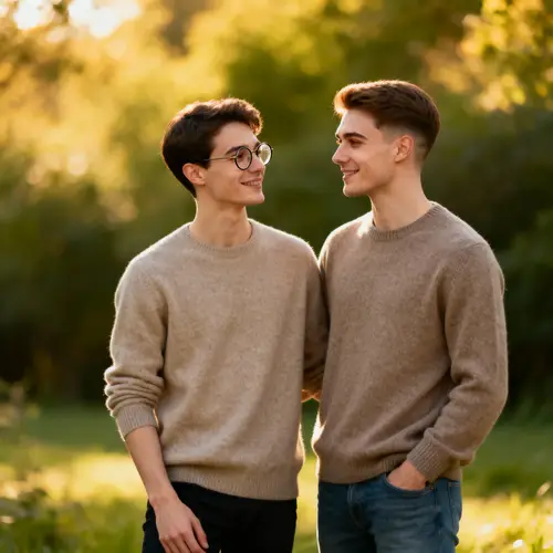 Serene Moments of a Gay Couple
