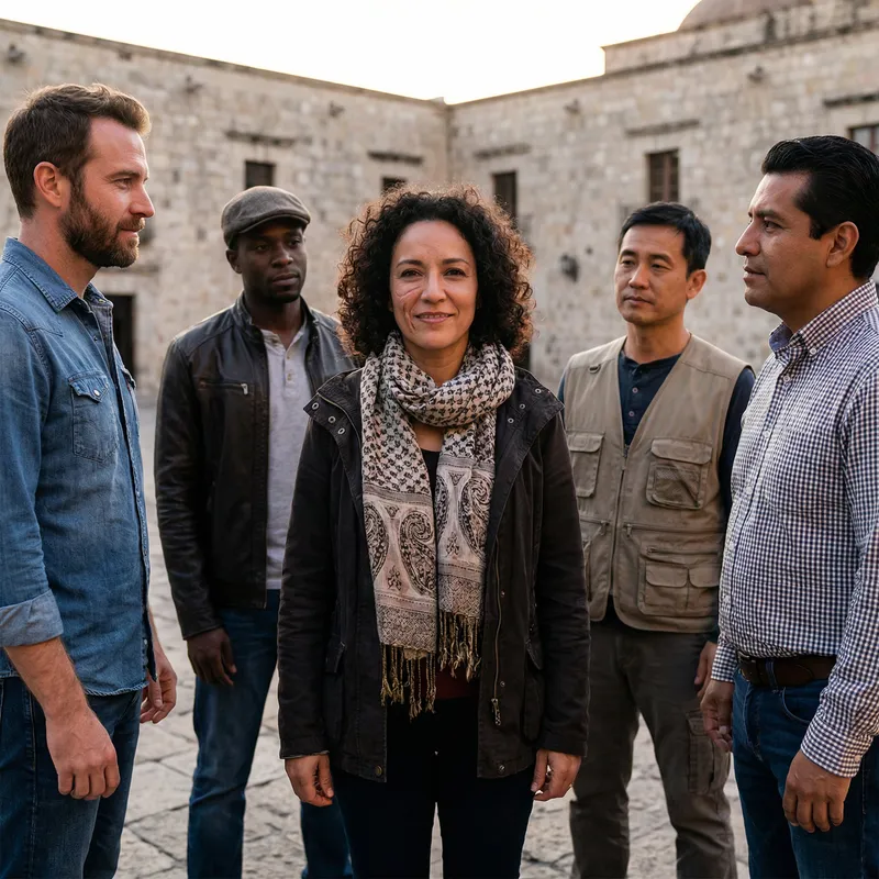 Powerful Curvy Woman with Unique Scar - Enigmatic Presence