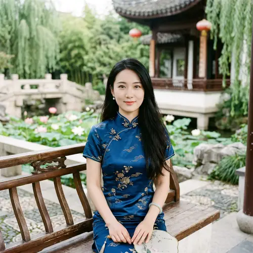 Elegant Chinese Girl: Beauty in Calmness