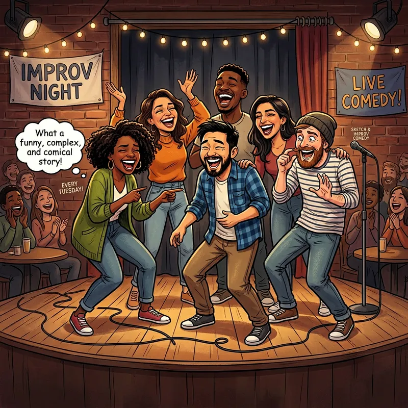 Hilarious Improvisation Comedy with Friends