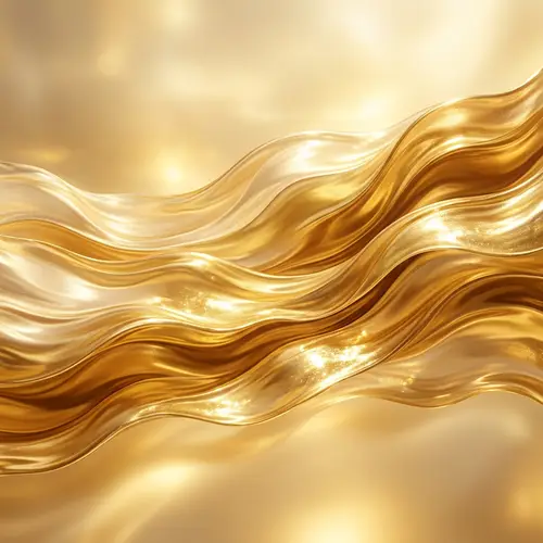 Abstract Gold Layers - Radiant and Shifting Shades of Gold
