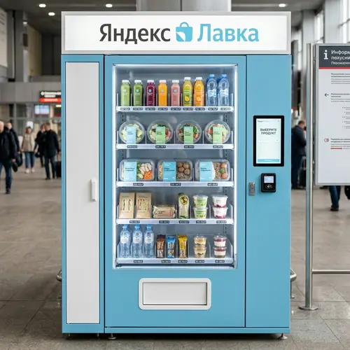 Stylish Yandex Lavka Vending Machine Design