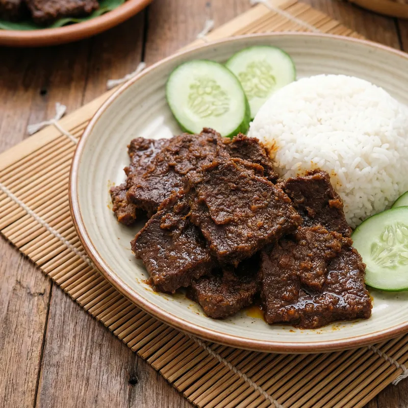 Rendang Dendeng Tok Pah Recipe - Indonesian Culinary Delight