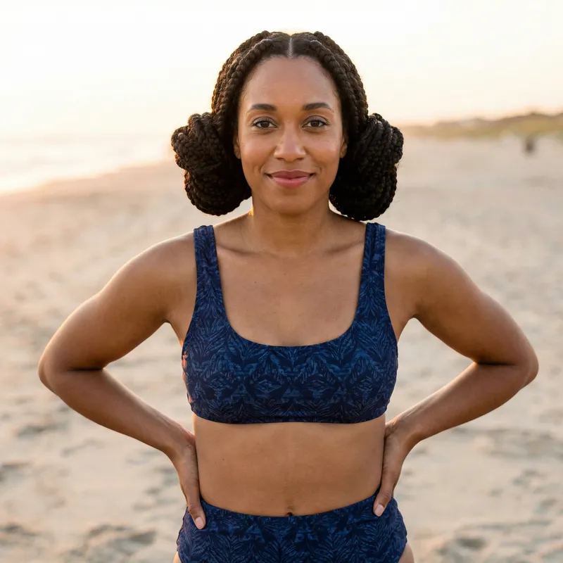 Princess Leia in Bikini | Stylish Braided Buns