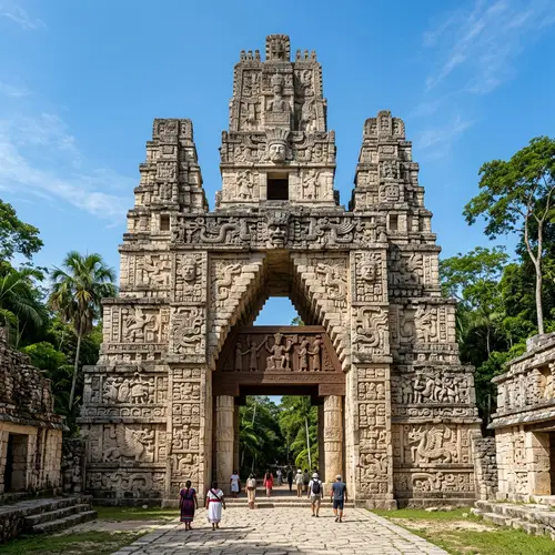 Maya Architecture Inspired Grand Gate Design