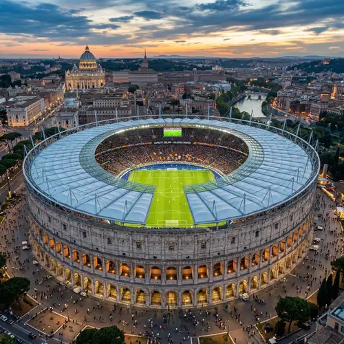 Colosseum-Style Stadium with 250,000 Capacity