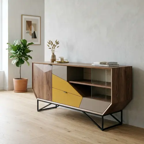 Sleek Minimalist Geometric Modern Furniture | Earth Tones