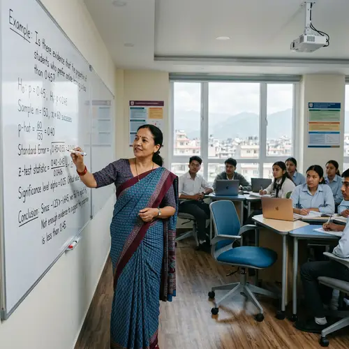 Nepali Math Teacher in Kathmandu | A Level Statistics