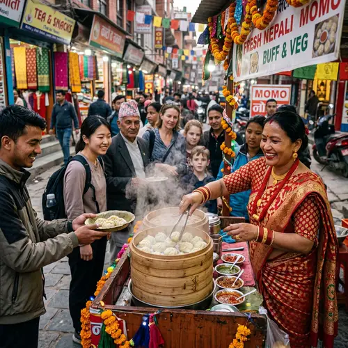 Authentic Nepali MoMo: Traditional Dumplings by Local Vendor