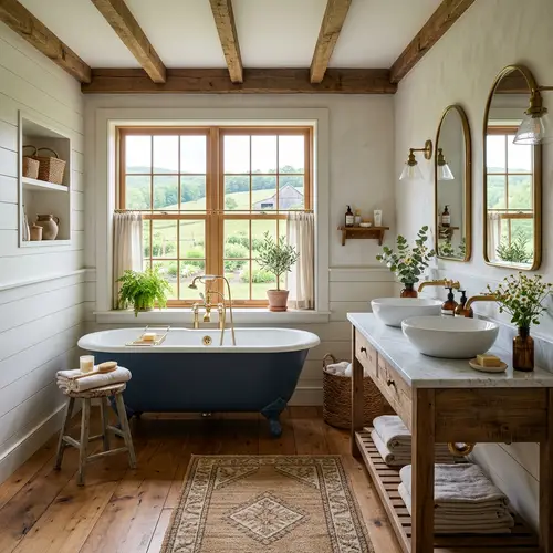 Beautiful Farmhouse Bathroom Design Ideas