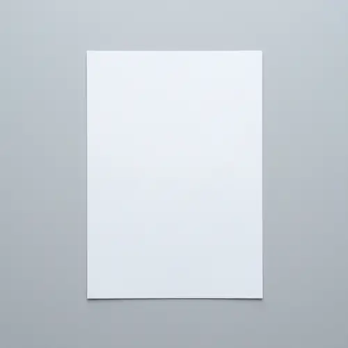 Pristine White Paper on Grey Background