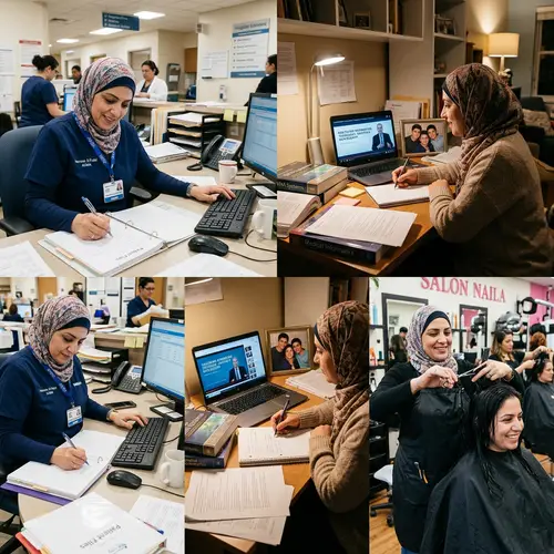 Middle-Eastern Mother: Hospital Administrator & Hairdresser