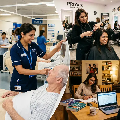 Dedicated Mother Balancing Work, Healthcare Studies & Salon Job