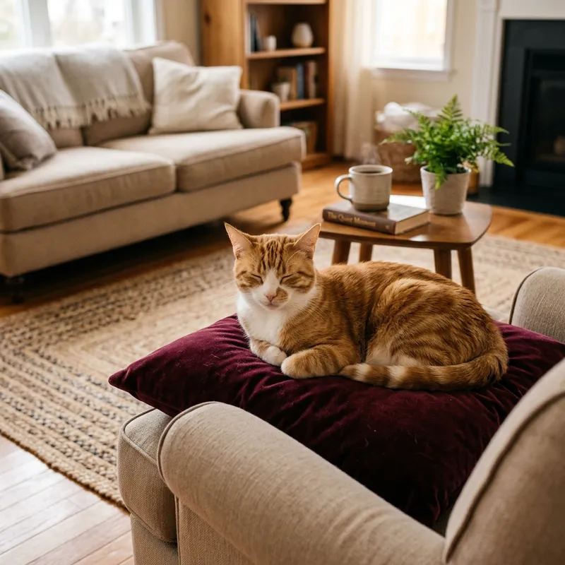 Cute Ginger and White Short-Haired Cat