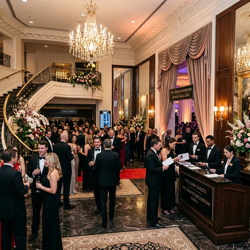 Elegant Banquet Lobby Design Ideas