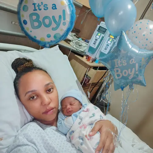 Welcoming a Newborn Boy with Balloons
