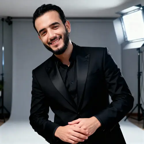 Professional Black Suit Portrait