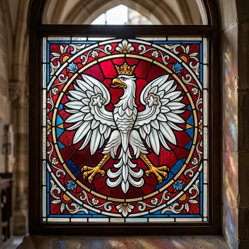 Polish Eagle Stained Glass Pattern