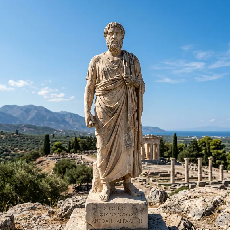 Ancient Greek Head: Stoicism and Serenity Ancient Greek Head: Stoicism and Serenity