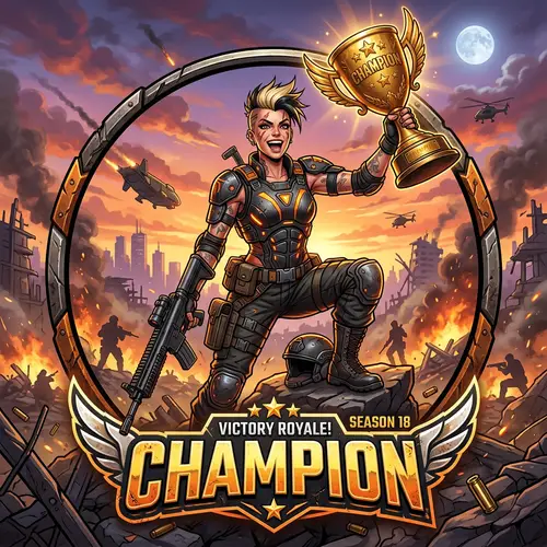Battle Royale Game Champion Avatar Design