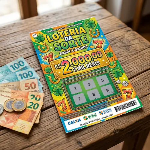 Colorful Brazilian-Style 2 Mil Reais Lottery Ticket with Lucky Symbols