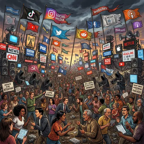 War of Attention: Media Battle Scene