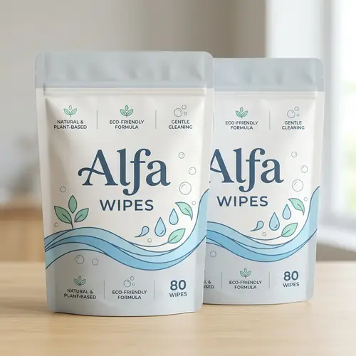 Alfa Eco-Friendly Wipes - Minimalist & Elegant Design