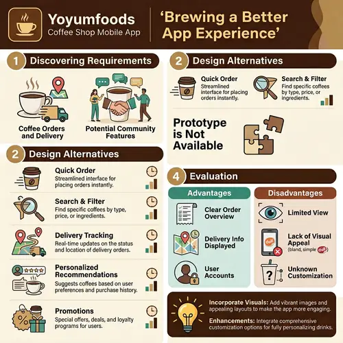 Yoyumfoods Coffee Shop Mobile App Design Analysis