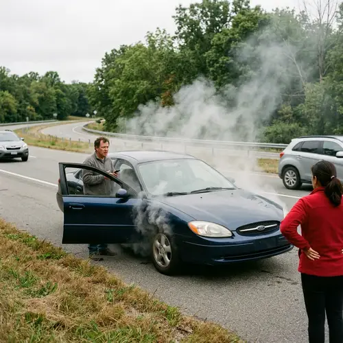Smoking Car Image - Unique Illustrations