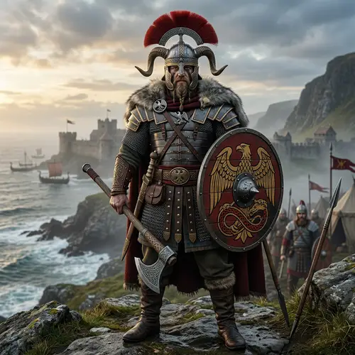 13th Century Roman Viking Soldier Artwork