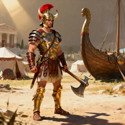 13th Century Roman Viking Soldier Artwork