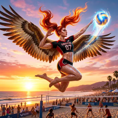 Mythical Volleyball Player: Strength & Agility