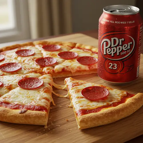Delicious Pepperoni Pizza & Dr Pepper Pairing